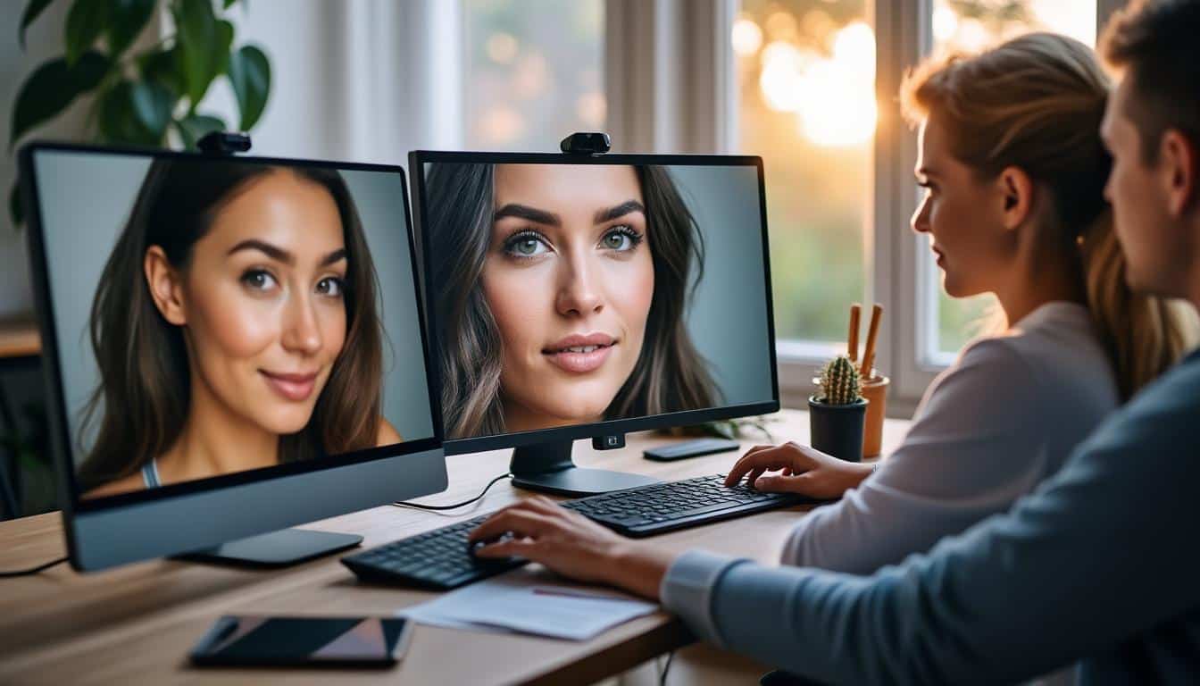 Illustration: Comparaison des avantages d’une webcam full HD face aux standards HD et 4K