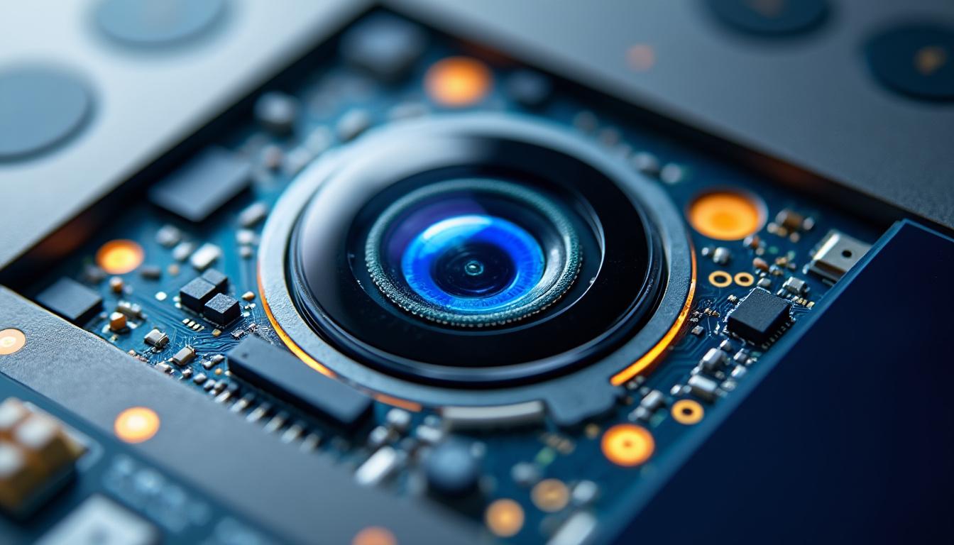 Illustration: Définition du capteur de webcam en informatique