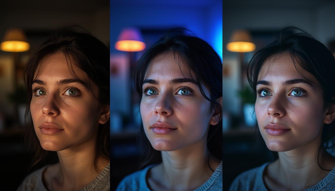 Illustration: Importance de la lumière sur la qualité d’image de la webcam