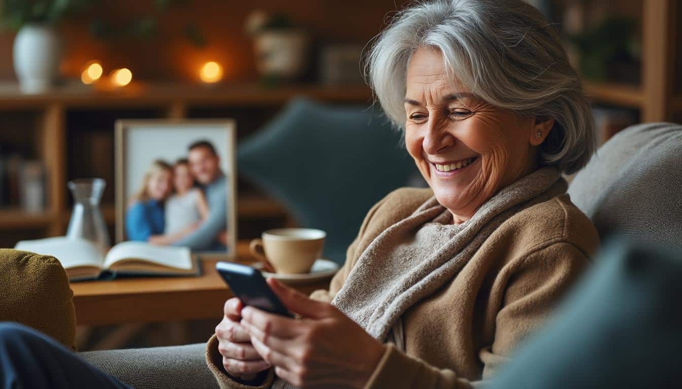Illustration: Présentation de l’utilisation des smartphones par les seniors