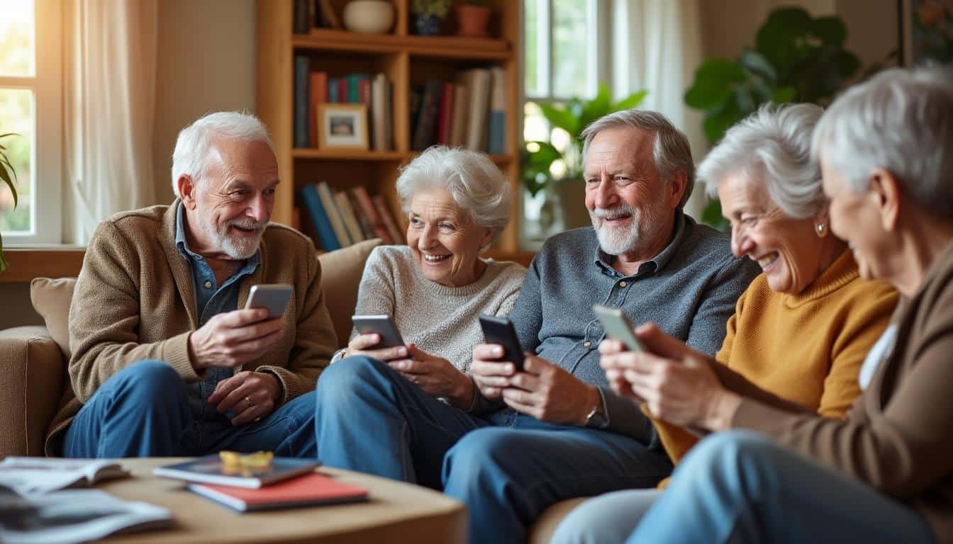 Illustration: Avantages sociaux et enjeux de l’usage du smartphone chez les seniors
