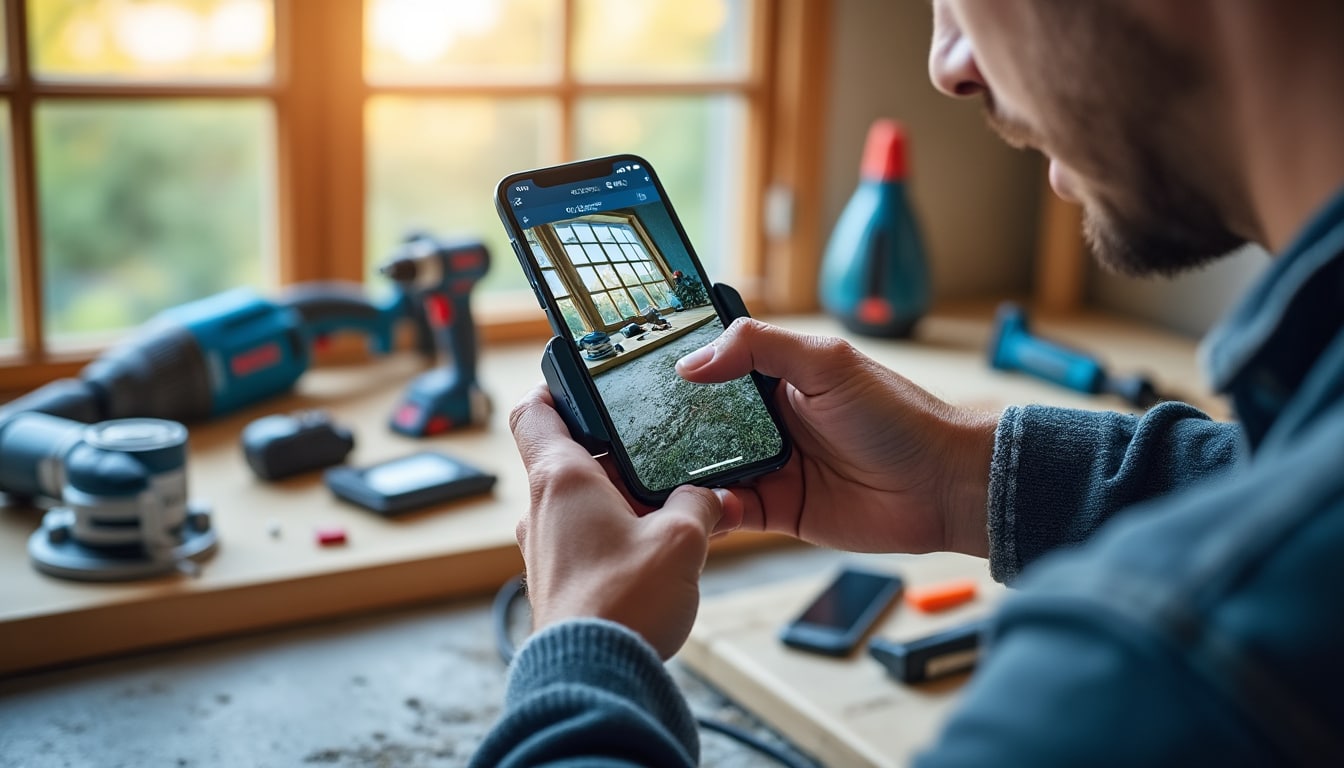 Illustration: Compatibilité et intégration du smartphone grip Bosch avec les systèmes Bosch
