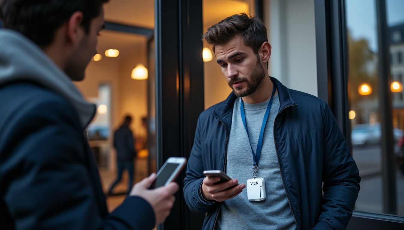 Illustration: Comprendre le fonctionnement du badge Vigik et les enjeux de la copie sur smartphone