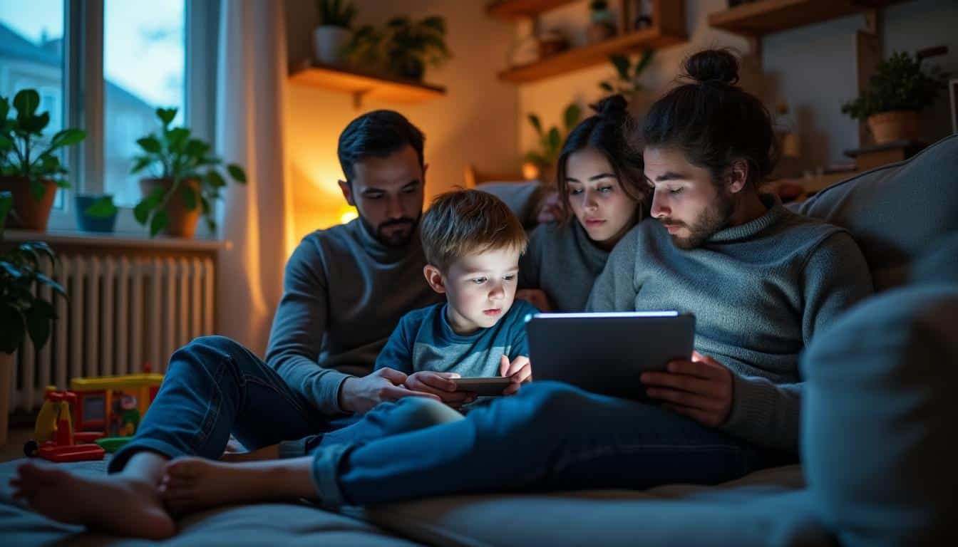 Illustration: Quelles conséquences sur le développement de l’enfant et comment sauver la famille de la pandémie numérique ?