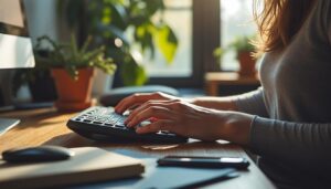 Clavier ergonomique pour la posture assise : correction efficace