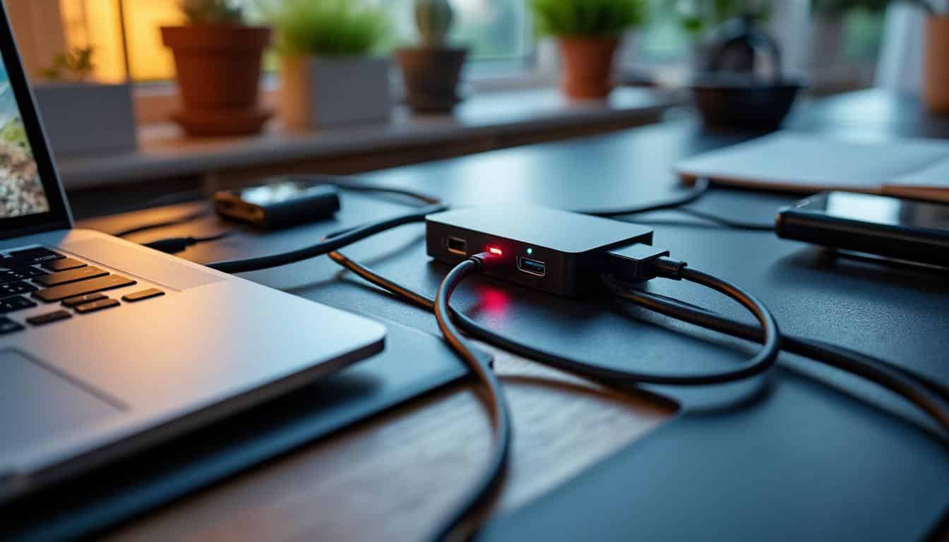 Hub USB : compatibilité de l’alimentation externe pour une connexion stable