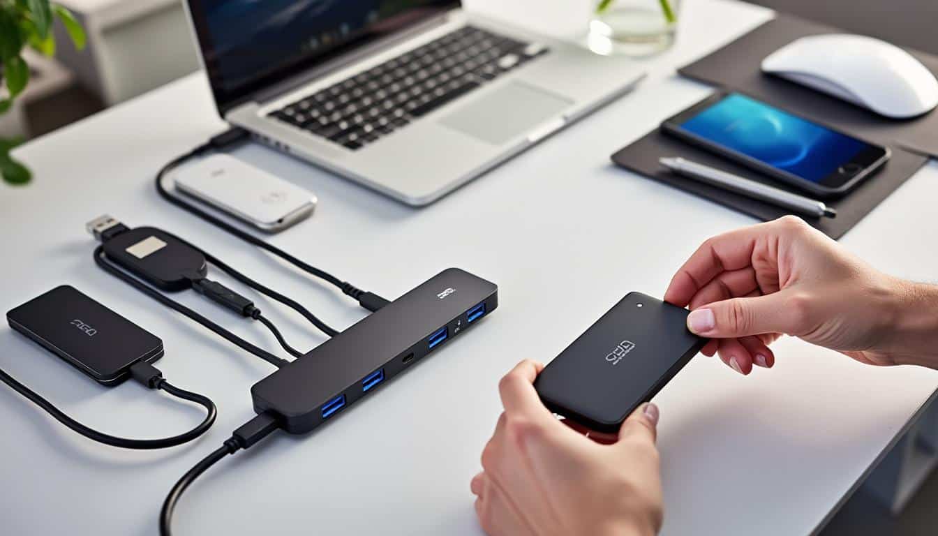 Illustration: Comprendre le rôle d’un hub USB dans la compatibilité avec l’USB 3 et les disques durs