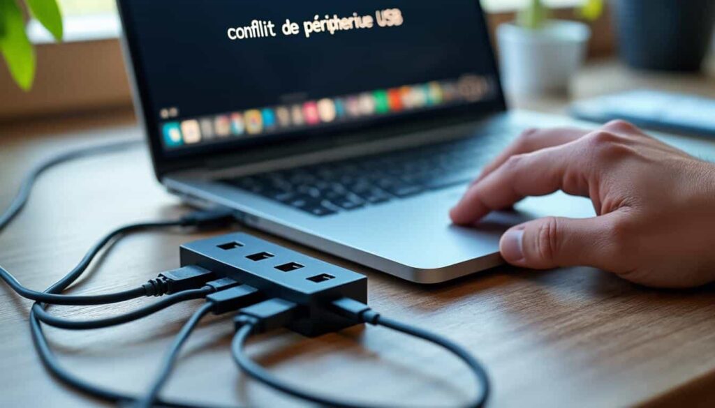 Hub USB en conflit de périphérique au démarrage : causes et solutions