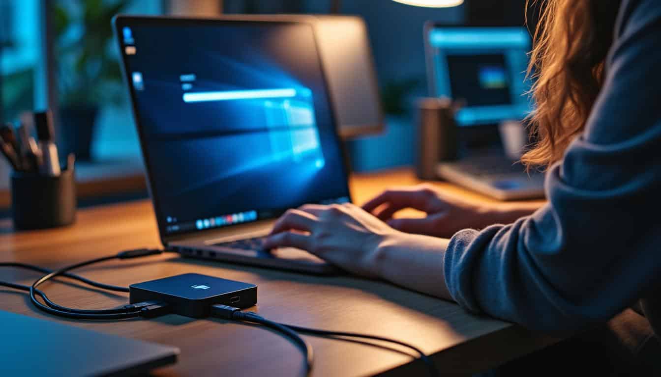 Illustration: Comprendre la lenteur de synchronisation des données via un hub USB : enjeux et définitions