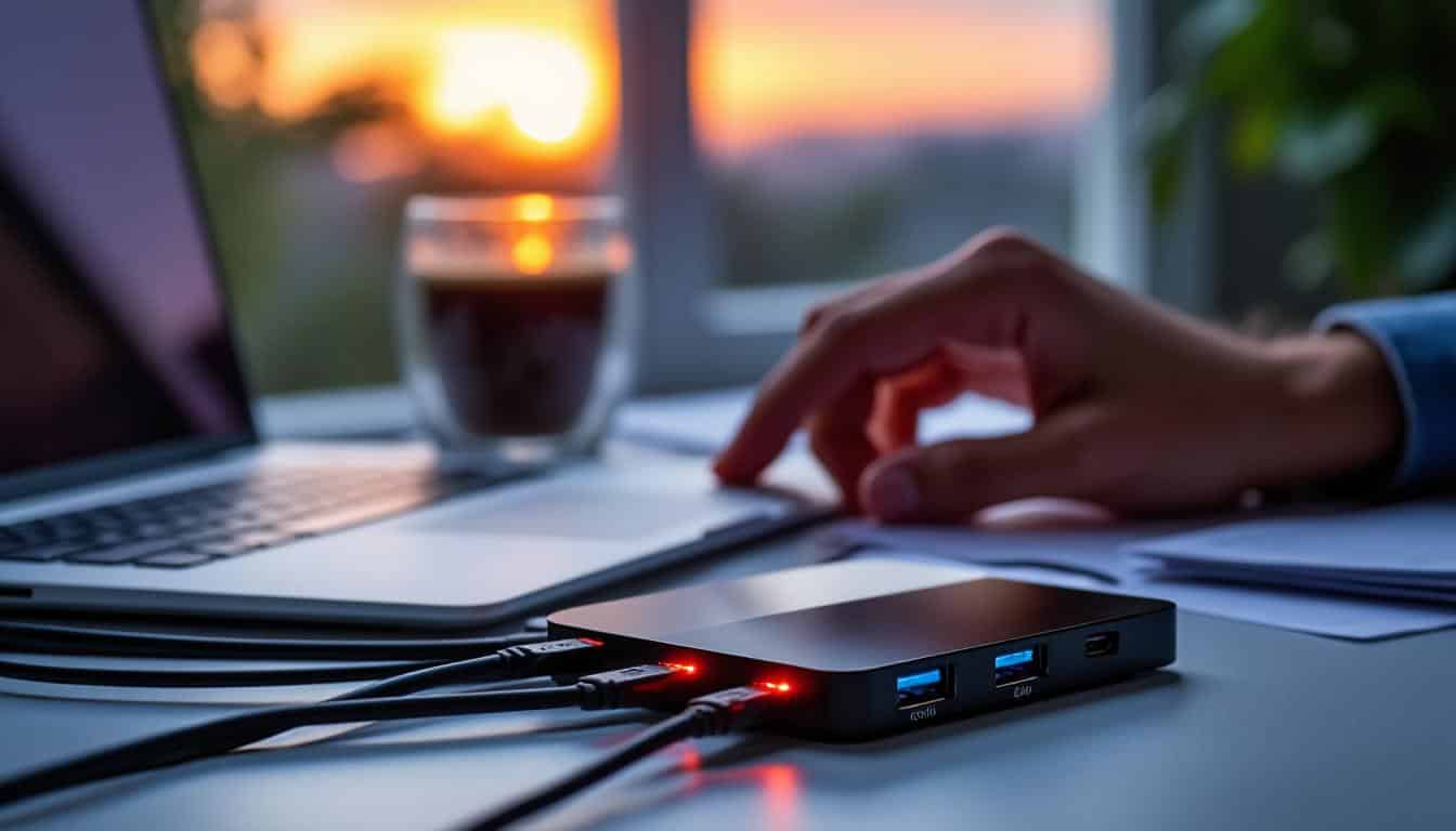 Illustration: Les symptômes à surveiller pour éviter la surchauffe d’un hub USB en transfert continu