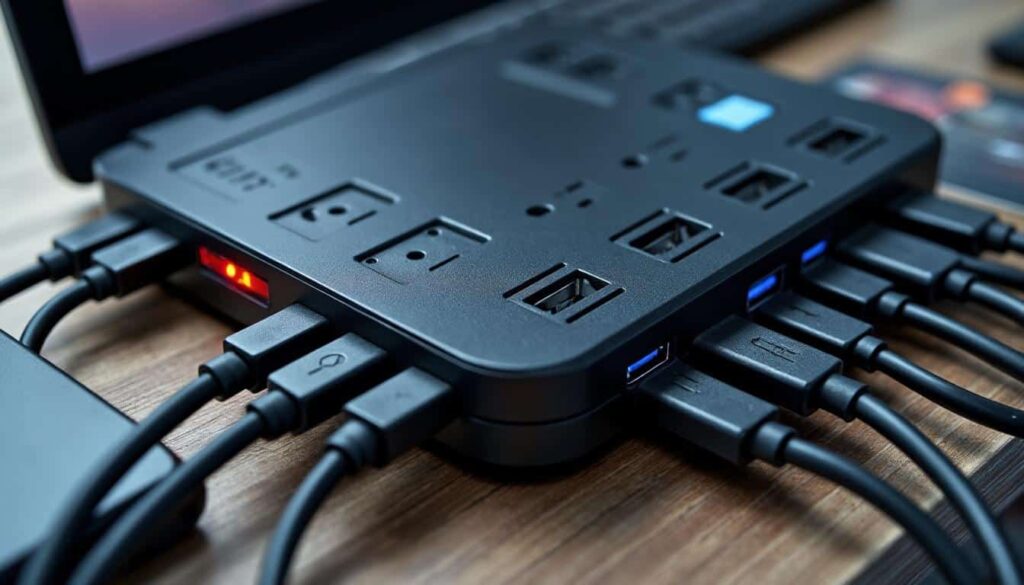 Surchauffe d’un hub USB lors d’un transfert continu : causes et solutions