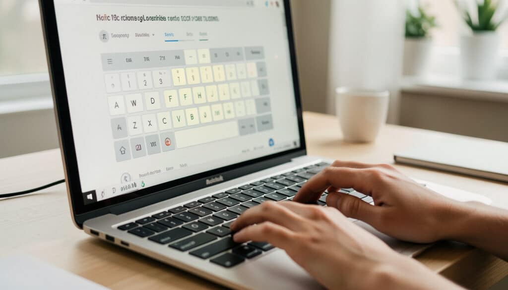 Test de clavier en ligne pour vérifier chaque touche