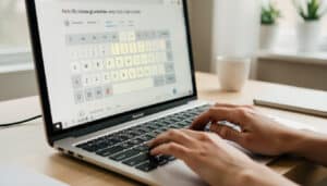Test de clavier en ligne pour vérifier chaque touche