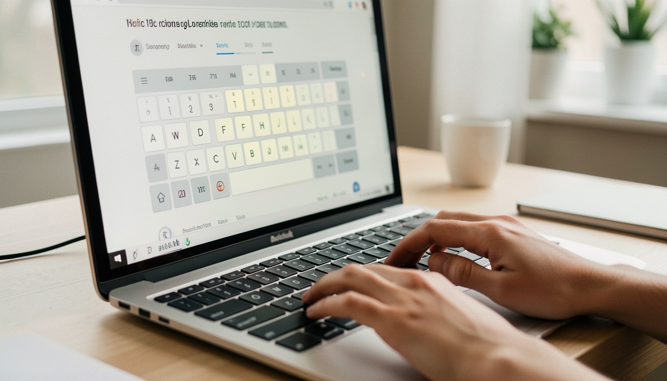 Test de clavier en ligne pour vérifier chaque touche